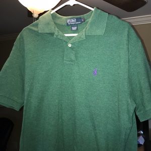 Lg Short Sleeve Green polo by Ralph Lauren